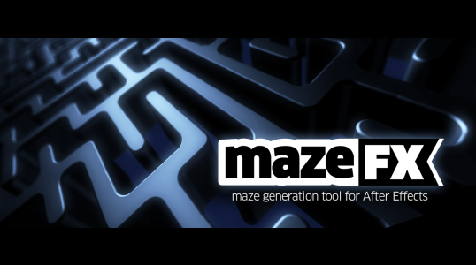 AE迷宫线路图制作脚本 Aescripts mazeFX v1.32 Win/Mac