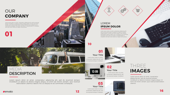 AE模板-现代简洁企业介绍商务宣传包装片头 Clean Corporate Presentation