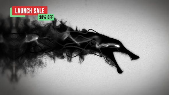 AE模板-艺术介绍水墨龙Logo动画 Ink Dragon Reveal