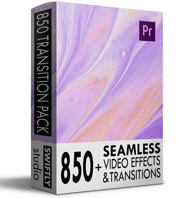 PR模板-850个无缝过渡光效缩放抖动视频转场预设包-图片1