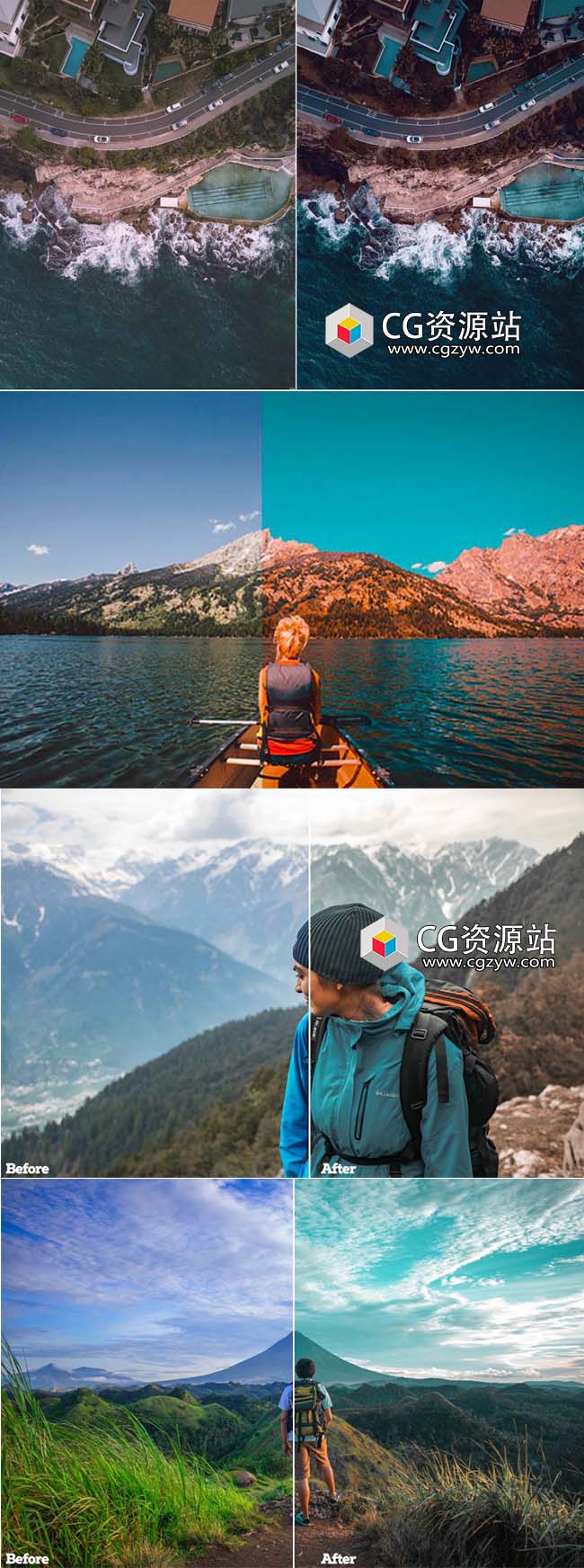 橙黄青蓝色电影效果LUTs视频调色预设 Teal and Orange风格-图片2