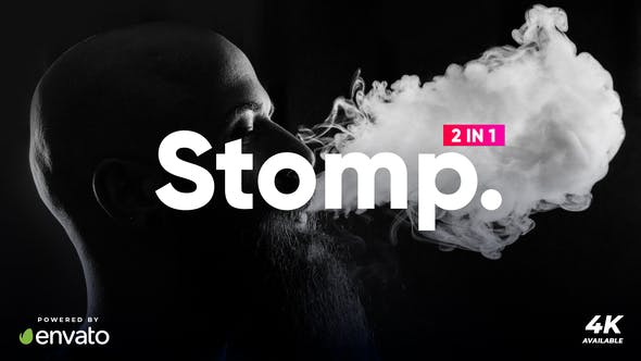 AE模板-节奏感文字标题排版快闪片头 Typography Stomp Intro