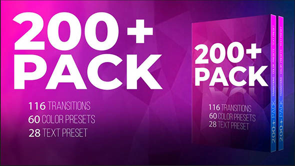PR预设-200+视频无缝转场颜色文字标题动画工具包