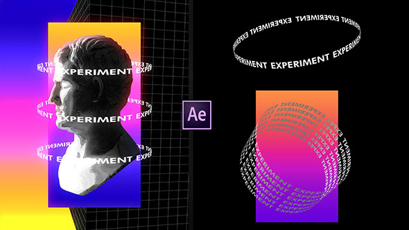 动力学排版文字旋转技能分享AE教程