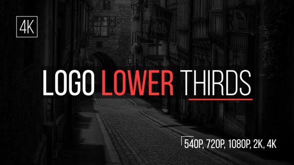 FCPX插件-24个简单时尚扁平化标志文字标题字幕条动画 Logo Lower Thirds