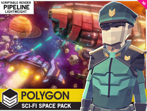 Unity多边形风格科幻太空包POLYGON – Sci-Fi Space Pack v1.02-图片1