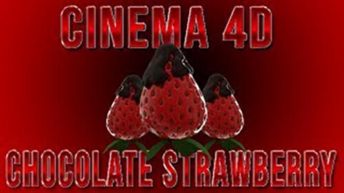 C4D与RealFlow制作覆盖浓稠巧克力逼真草莓教程