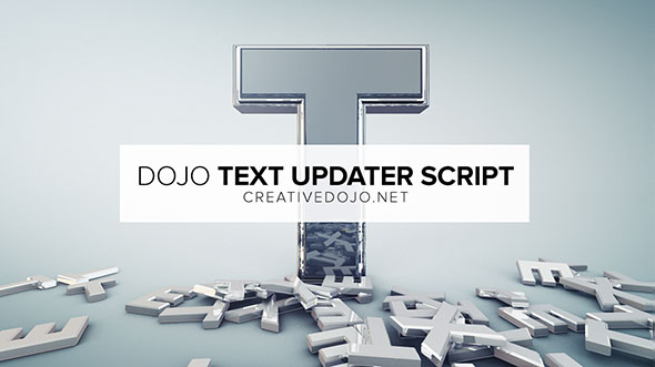 快速文本样式编辑修改AE脚本 CreativeDojo Dojo Text Updater v1.0