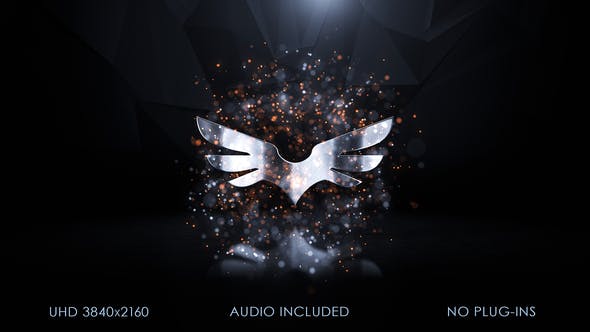 AE模板-优雅神奇粒子轨迹爆炸logo动画Elegant Logo Intro