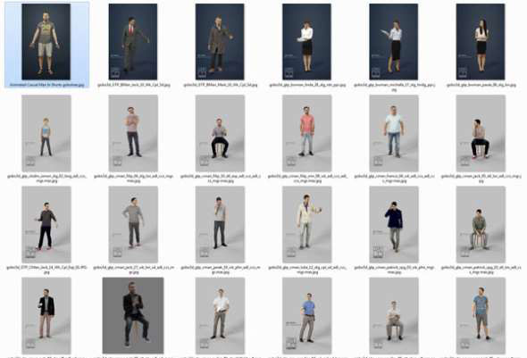 82个人物角色3D模型 Gobotree People – 82 People