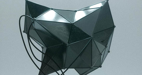 C4D创建科幻抽象多边形建模纹理灯光渲染Cinema 4D教程