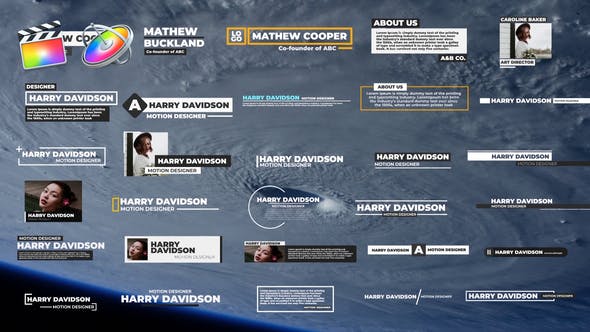 FCPX插件-30组文字标题字幕条动画预设 Minimal Lower Third 2