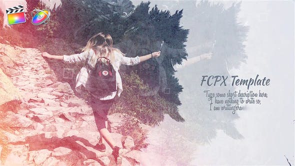 FCPX模板-水彩水墨晕开遮罩照片视频幻灯片开场 Ink Slideshow