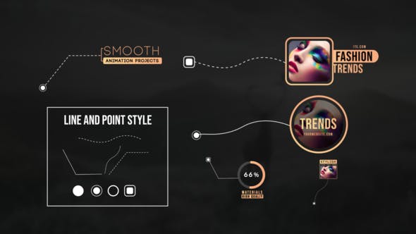 AE模板-14个科技感呼出独特标注标题Unique Callout Titles