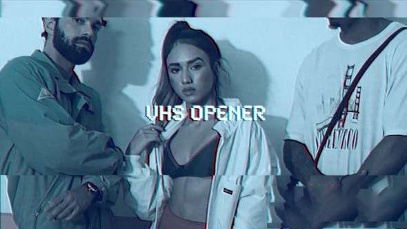 FCPX插件-复古VHS录像带风格特效转场片头 VHS Opener