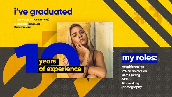 AE模板-创意时尚图形设计包装片头 Creative Portfolio Opener