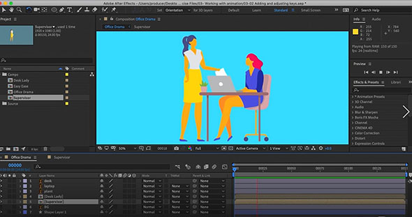 AE角色动画基础教程Lynda-After Effects CC 2019+源文件
