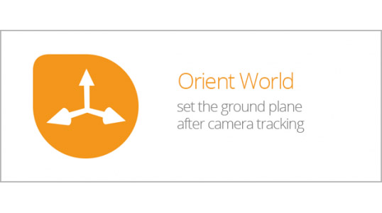 三维跟踪数据地面旋转AE脚本 Aescripts Orient World v1.4 + 使用教程
