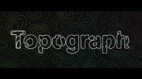 地图海拔等高线图形动画AE脚本 Aescripts Topograph v1.0.2 + 视频教程