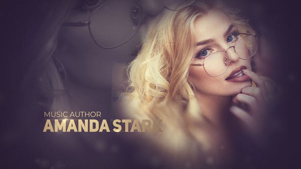 AE模板-笔刷遮罩照片幻灯片标题婚礼相册开场 Photo Slideshow