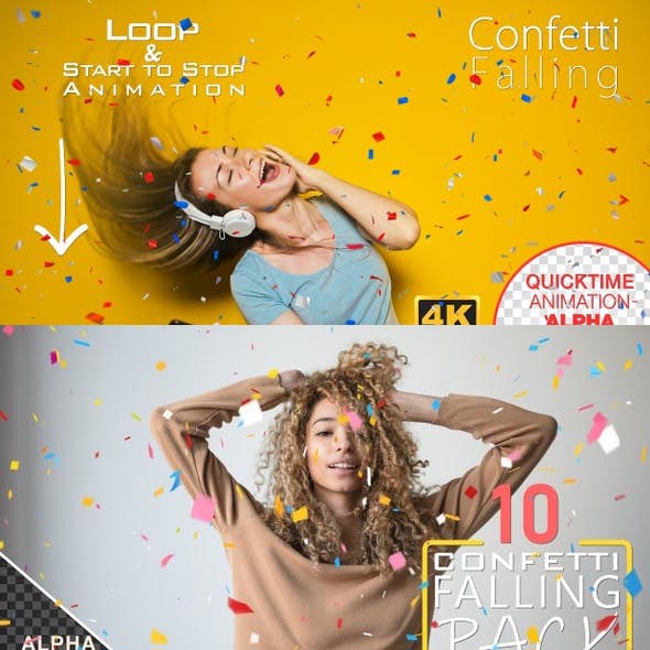 22组彩条庆祝彩带飘动带通道高清视频素材