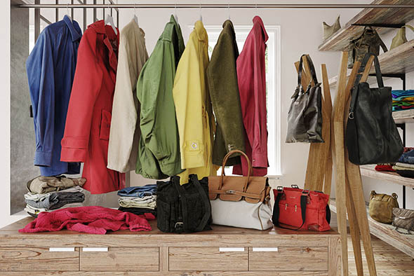 衣服衬衫T恤裤子外套鞋子包3D模型 Archmodels vol.159 (3DS MAX格式)