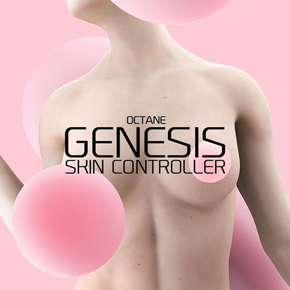 真实皮肤调节控制C4D预设 TFM – Genesis Skin Controller for Cinema 4D + 使用教程 Win/Mac