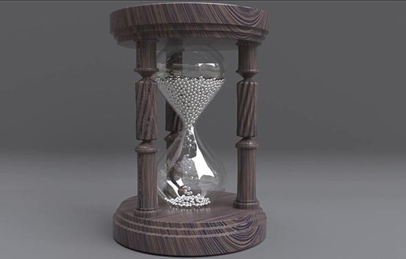 C4D制作逼真沙漏容器建模Octane渲染教程+中英文字幕教程