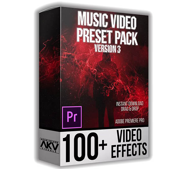 PR预设-100+专业音乐视频故障效果Premiere预设