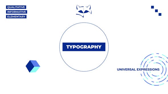 AE模板-时尚全屏标题彩色方块形状演变过渡图形动画Plain Titles