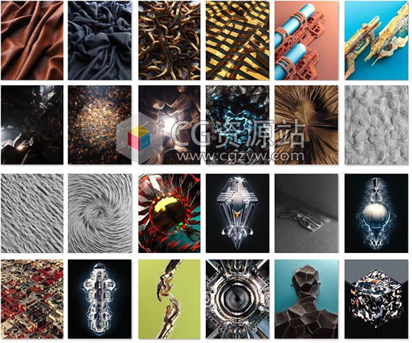 40个C4D Redshift渲染器项目文件Cinema4D模型包Win/Mac-图片1