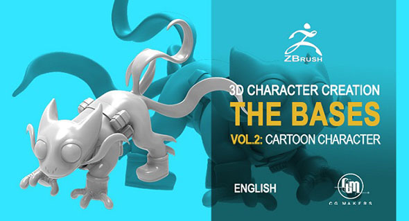 ZBrush卡通动物角色建模教程 CG Makers – Cartoon Modeling