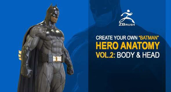 ZBrush蝙蝠侠人物模型雕刻建模教程 CG Makers – Create Your Own Batman