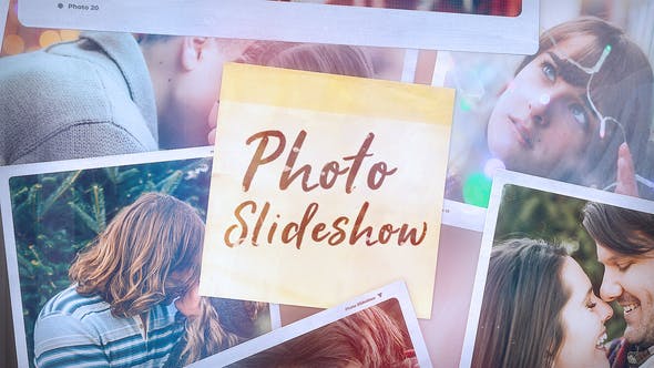 AE模板-干净优雅家庭相册回忆片头 Clean Photo Slideshow