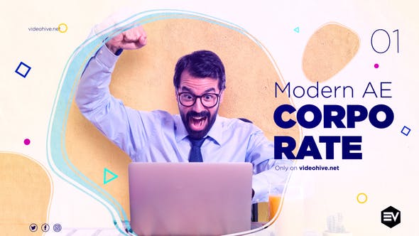 AE模板-现代企业幻灯片宣传介绍栏目包装 Modern Corporate Slideshow6