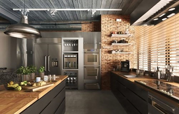 厨房冰箱烤箱灶台水槽工具设备3D模型 Evermotion – Archmodels Vol.180