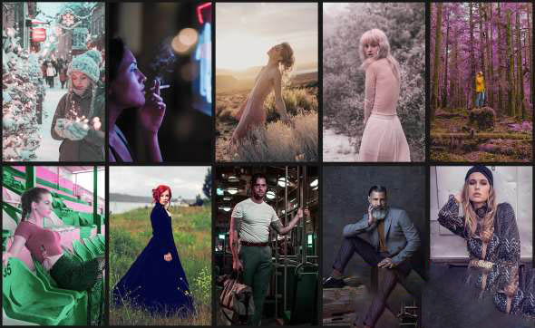 100组PS/LR创意图片调色预设 RGGEDU – Creative Color Grading Packs