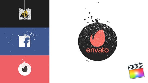 FCPX模板插件-创意图形填充Logo动画 Stylish Logo
