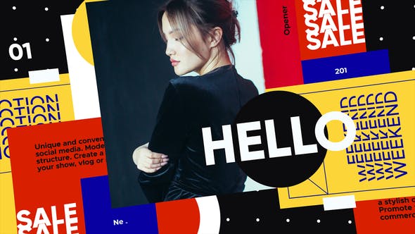 AE模板-新潮时尚栏目包装开场片头Trendy Fashion Opener