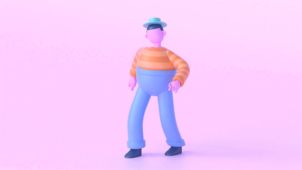 使用CMotion一键步行循环角色走路动画C4D教程+中英双语字幕