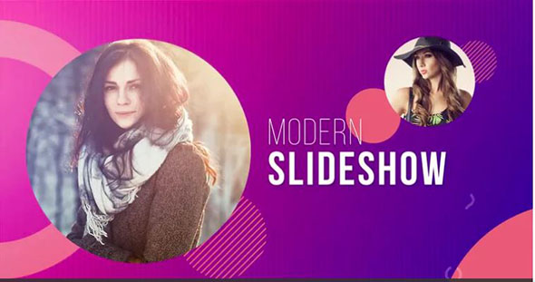 AE模板-创意时尚外观精美图形过渡照片视频宣传片头+背景音乐