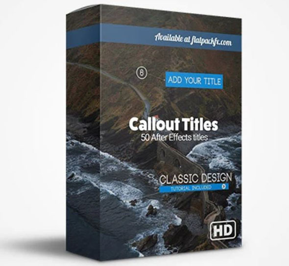 AE模板-50组目标点呼叫指示线条介绍标注动画