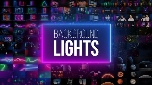 AE模板-128个霓虹灯舞台灯体积光环境灯背景灯场景预设-图片1