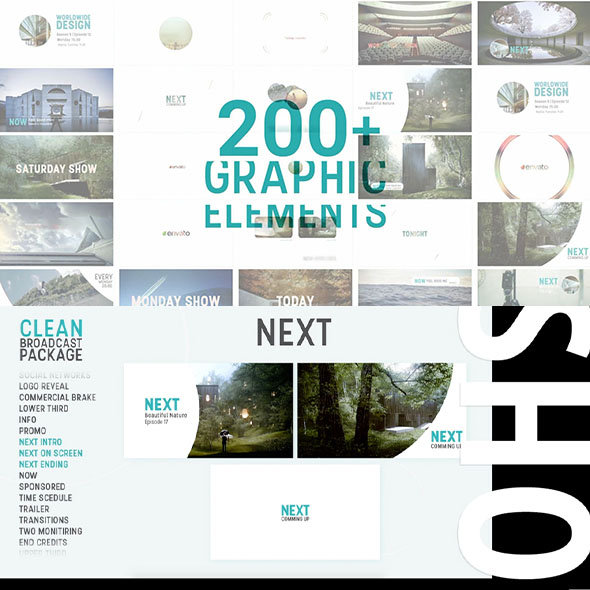 FCPX插件-简洁图形元素时尚社交网络媒体宣传片头包装-图片1