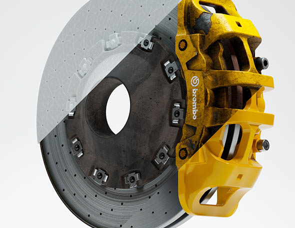 汽车钢圈轮胎车漆C4D材质预设 Octane Render / ORBX&C4D