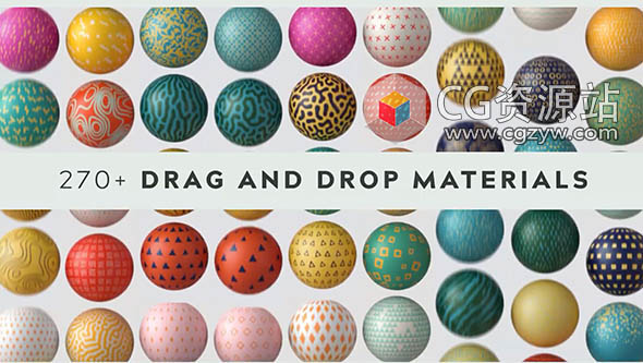 250+现代风格陶瓷金属石头GSG阿诺德 Octane Redshift渲染器C4D材质预设-图片1