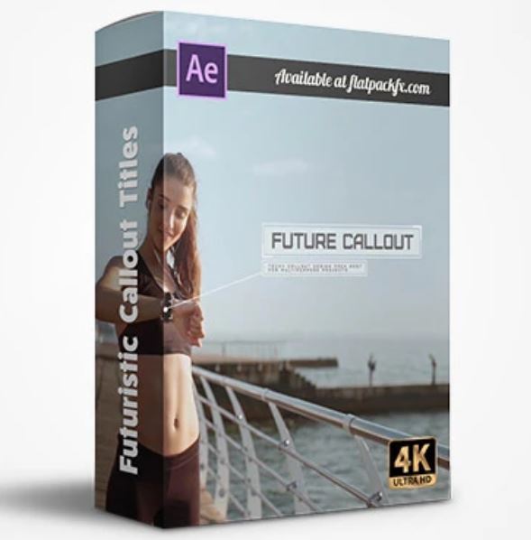 AE模板-20个4K呼出指示线介绍标注跟踪文字标题注释动画