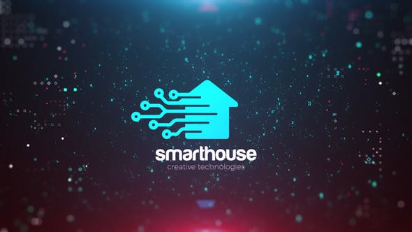 AE模板-科幻设计动态故障数字粒子Logo动画 Digital Alliance