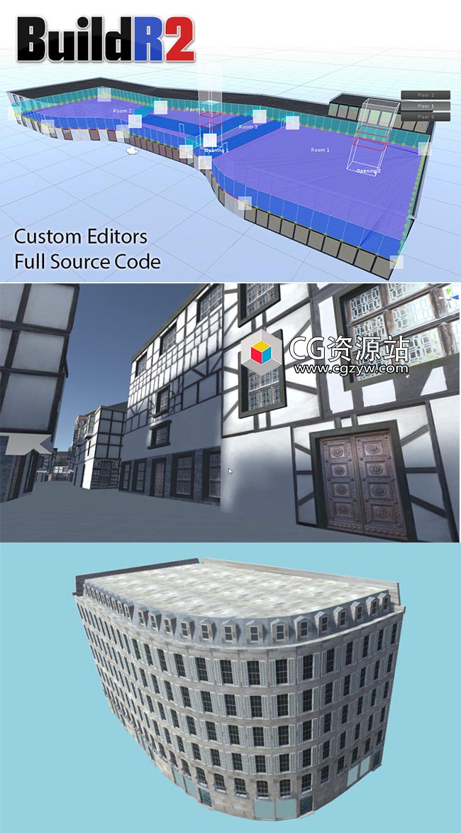 Unity建筑生成器BuildR 2-Procedural Building Generator v2.27 x64-图片2