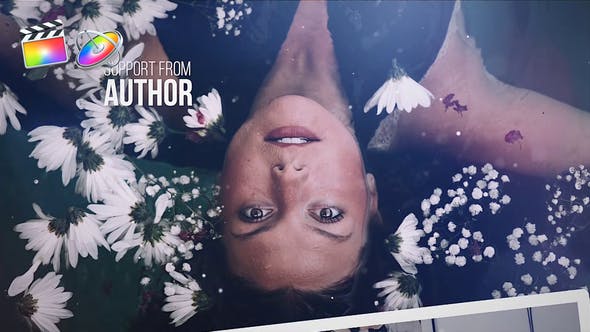 FCPX插件-粒子漏光浪漫爱情婚礼照片相册片头开场